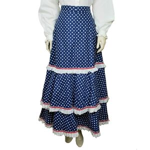 Vintage 80s Cottagecore Handmade Tiered Skirt